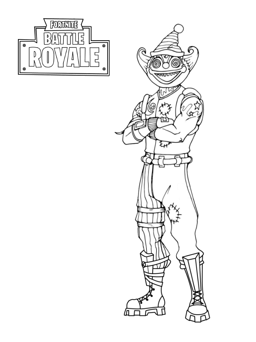 Coloriage Fortnite Peekaboo Outfit - Fortnite à imprimer