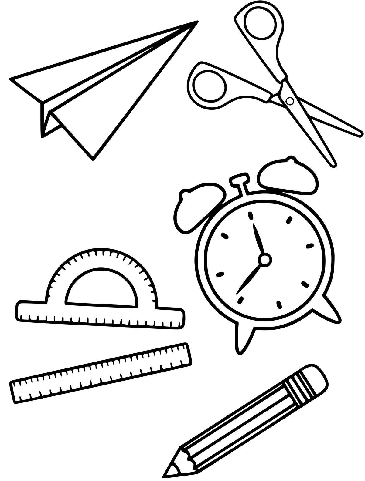 Coloriage Fourniture Scolaire Pour Bien Debuter La Rentrée - Rentrée scolaire à imprimer