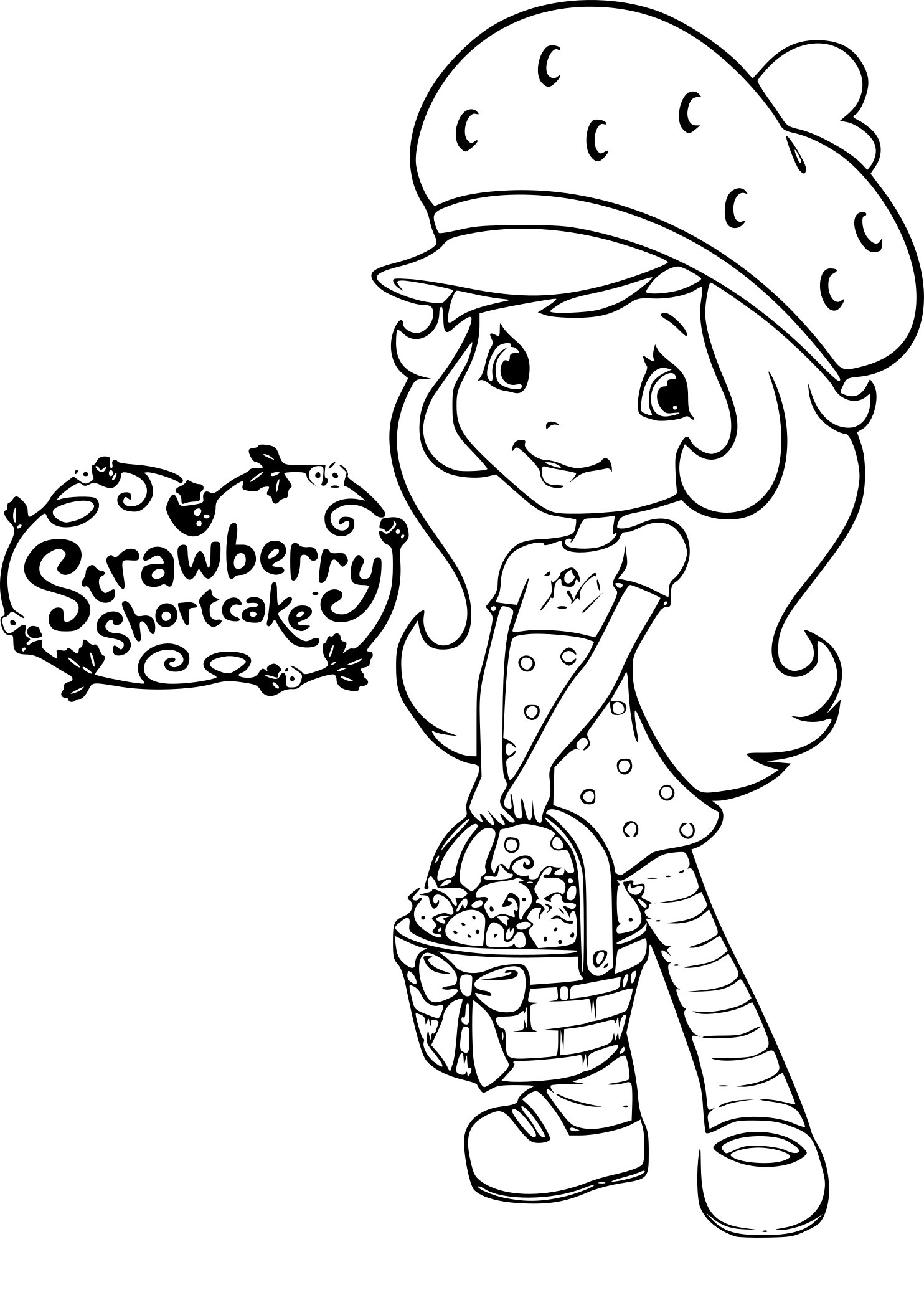 Coloriage Fraisinette Dessin - Charlotte aux fraises fraisinette à imprimer