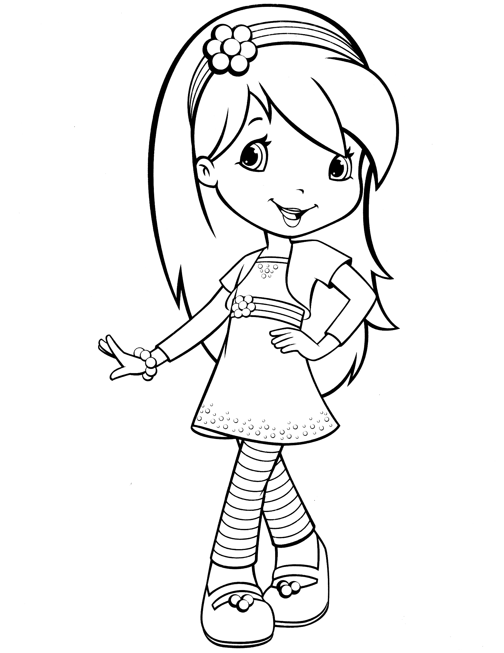 Coloriage Fraisinette Et Sa Nouvelle Coupe De Cheveux - Charlotte aux fraises fraisinette à imprimer