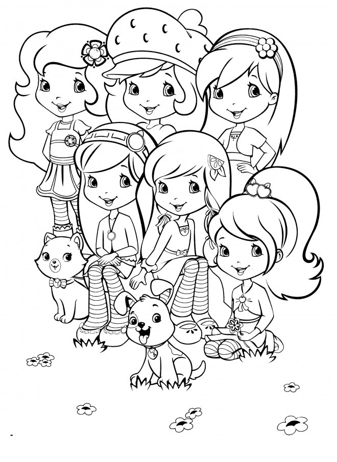 Coloriage Fraisinette Et Ses Amies - Charlotte aux fraises fraisinette à imprimer