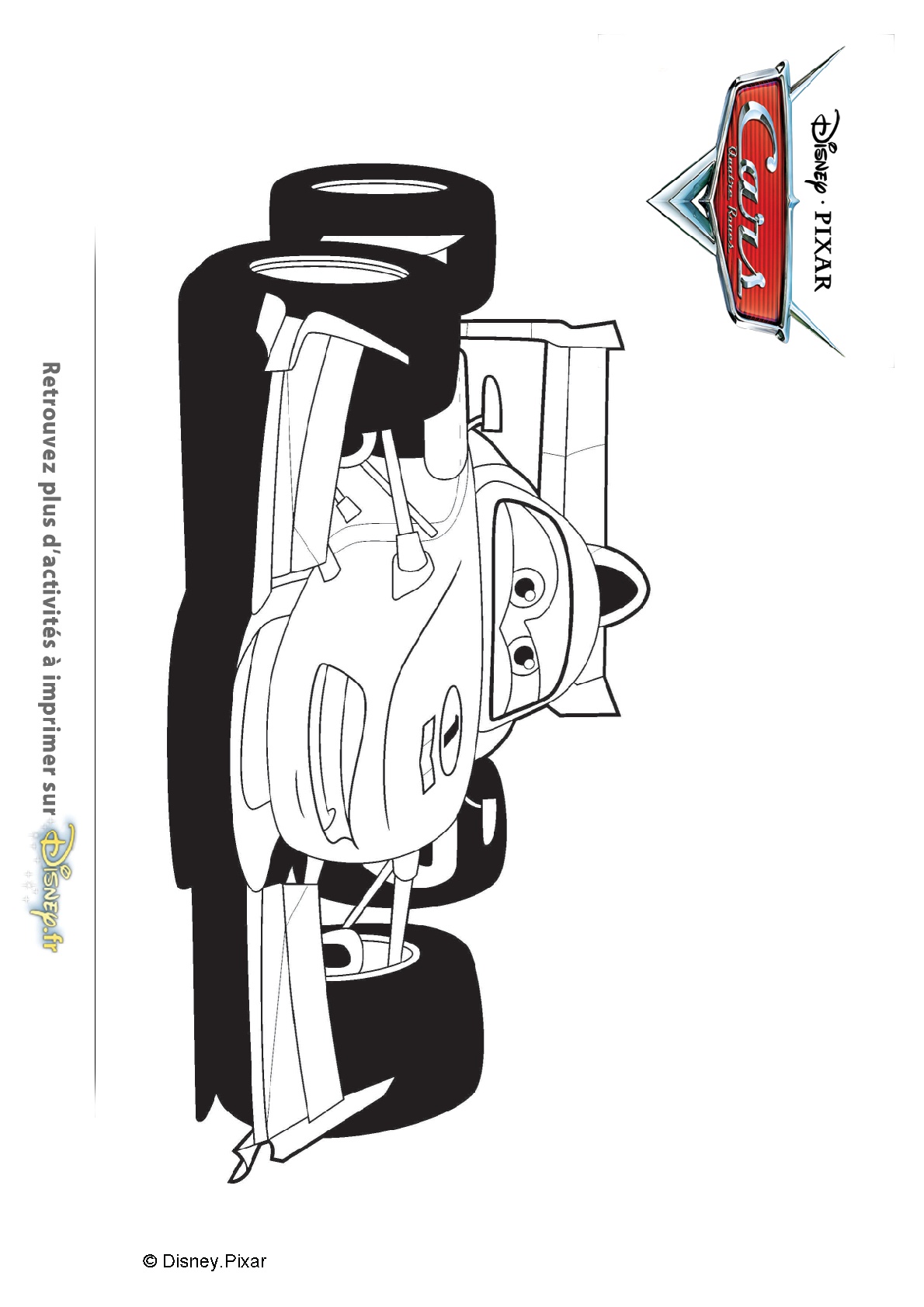 Coloriage Francesco Cars Disney - Cars à imprimer