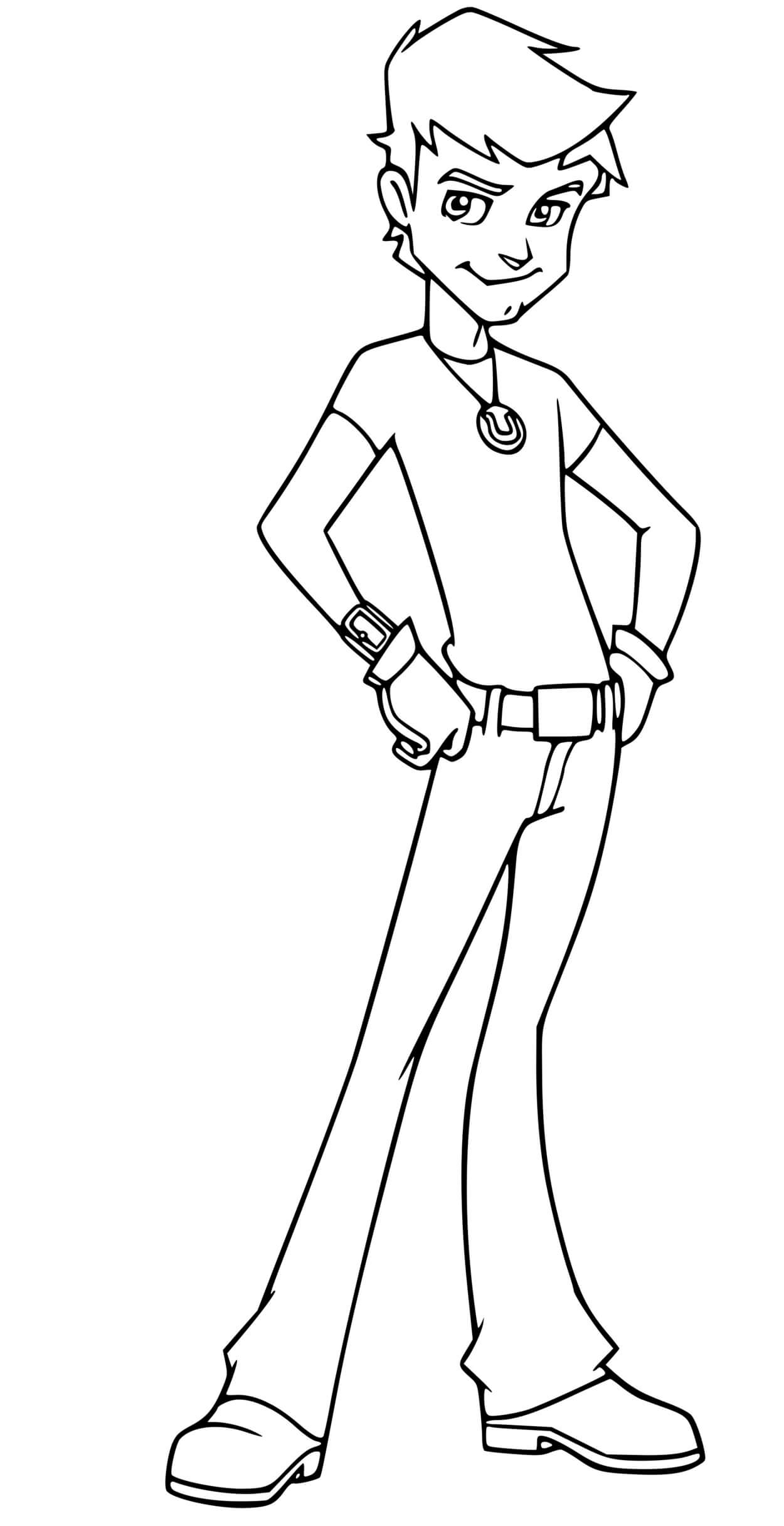 Coloriage Fred Cousin De Basile 14 Ans Horseland - Horseland à imprimer