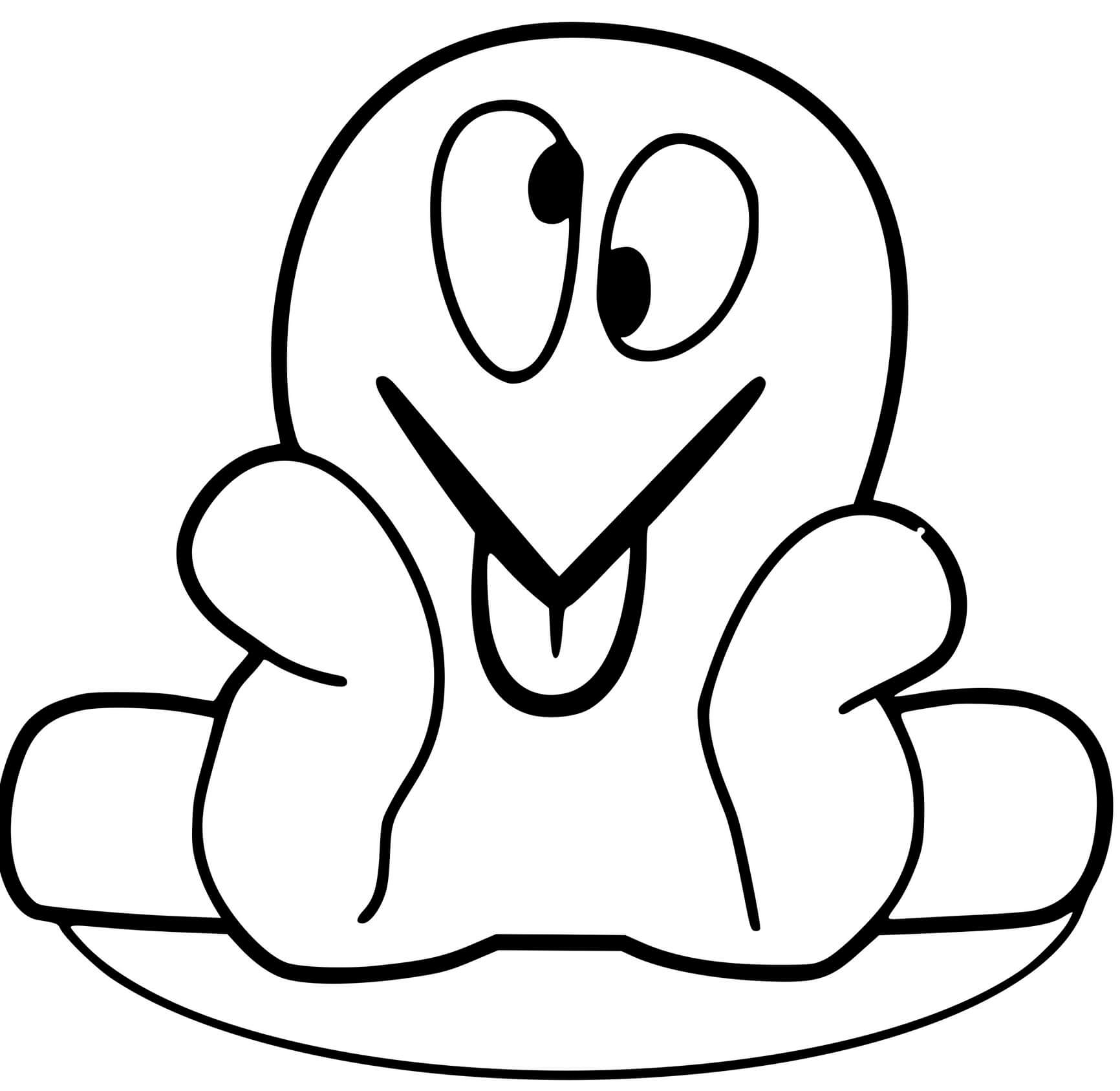 Coloriage Fred Le Poulpe Rigolo - Pocoyo à imprimer