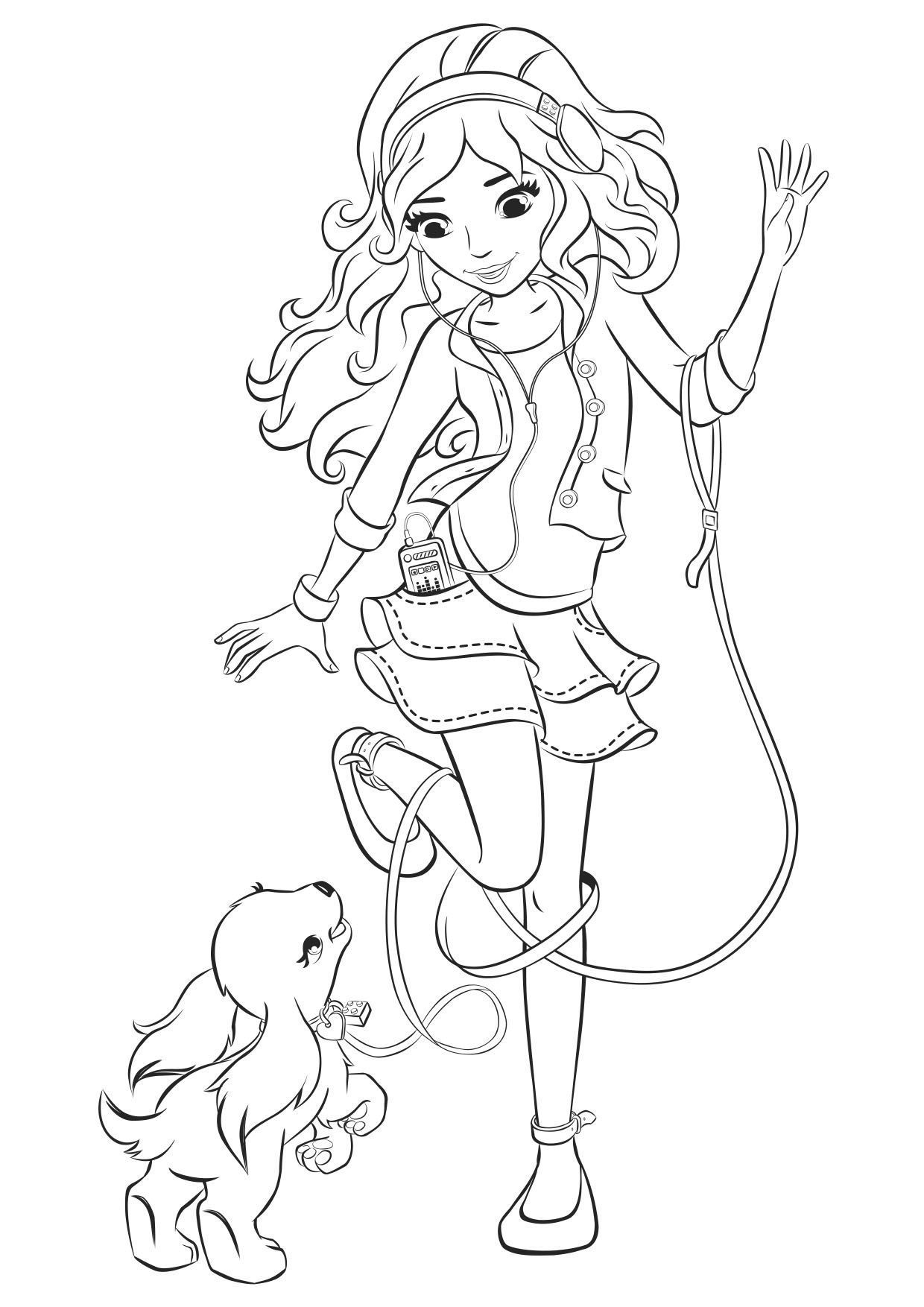Coloriage Friends Olivia - Gulli à imprimer