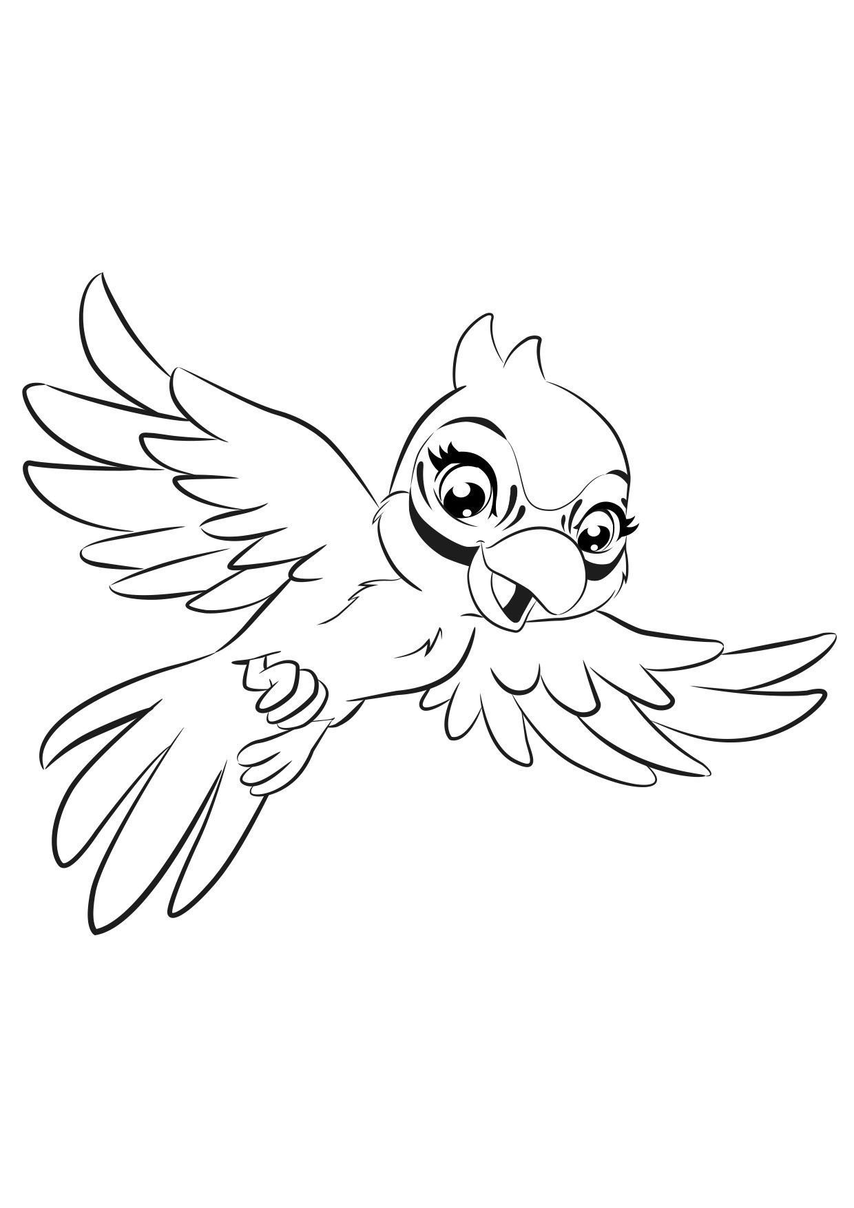 Coloriage Friends Perroquet - Gulli à imprimer