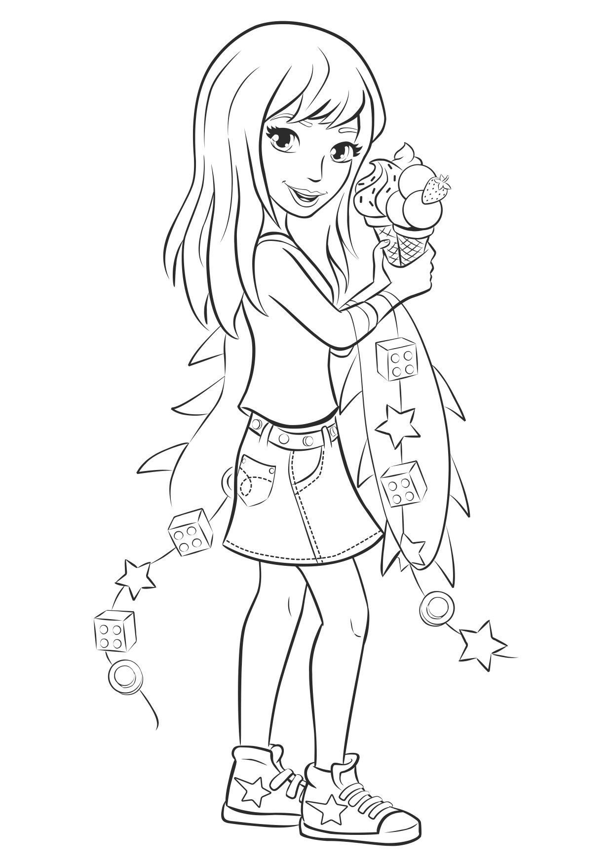 Coloriage Friends Stephanie - Gulli à imprimer