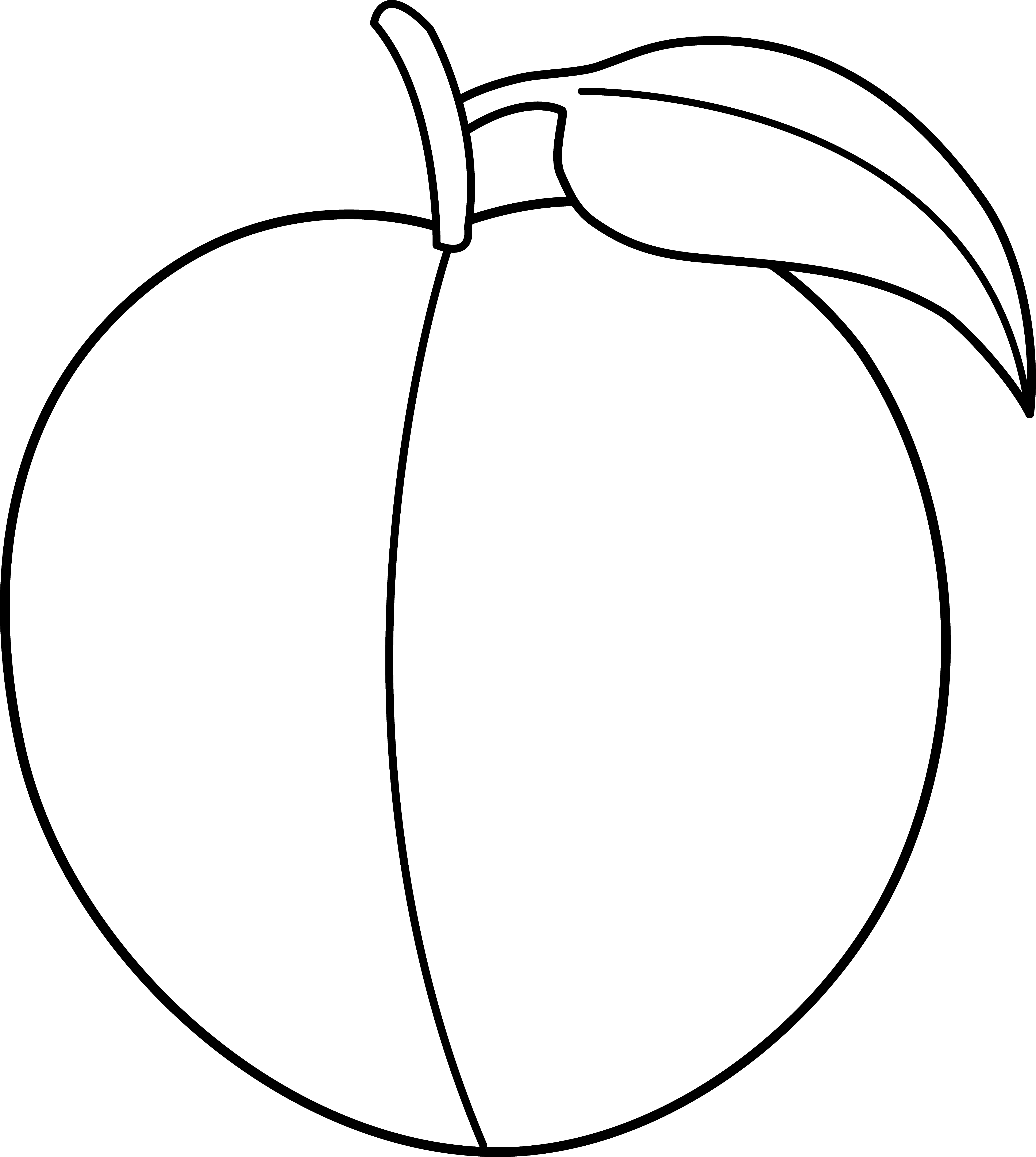 Coloriage Fruit exotique aux formes organiques - Fruits à imprimer