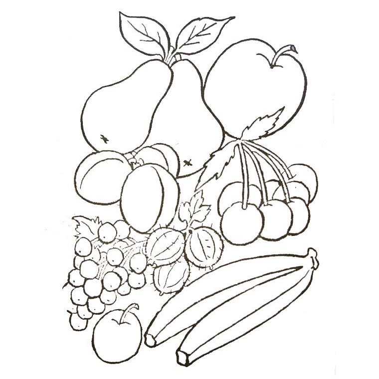 Coloriage Fraise charnue avec pépins pointillés - Fruits à imprimer