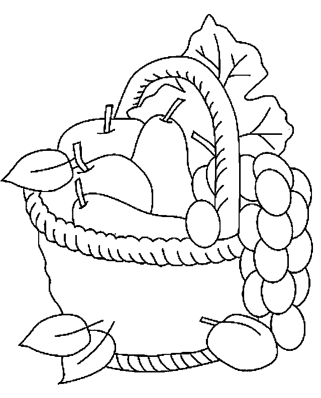 Coloriage Mangue exotique aux contours délicats - Fruits à imprimer