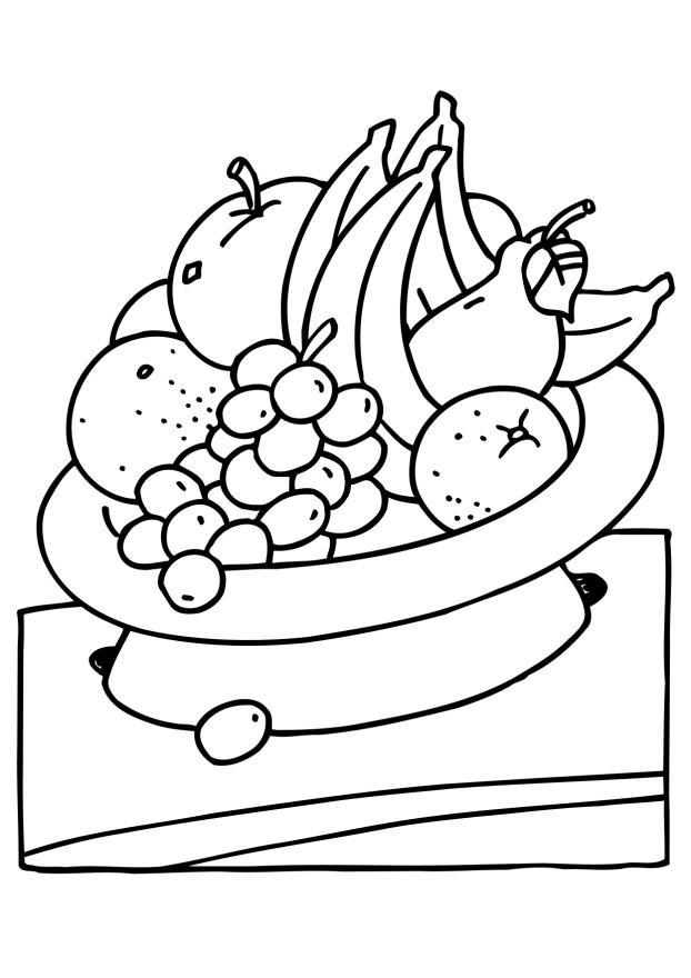 Coloriage Pomme croquante aux pépins visibles - Fruits à imprimer