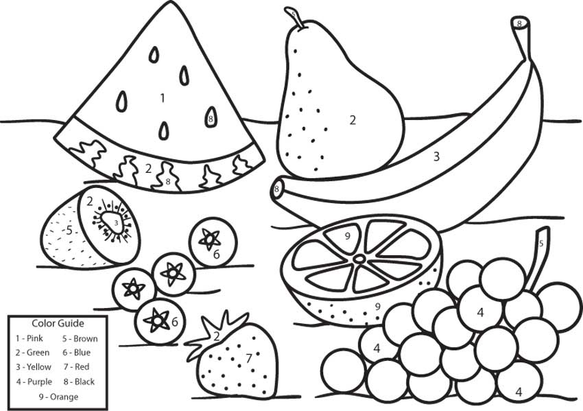 Coloriage Banane courbe et lisse - Fruits à imprimer