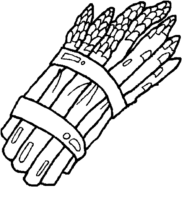 Coloriage Fruits Dessin Asperge Colorier - Fruits à imprimer