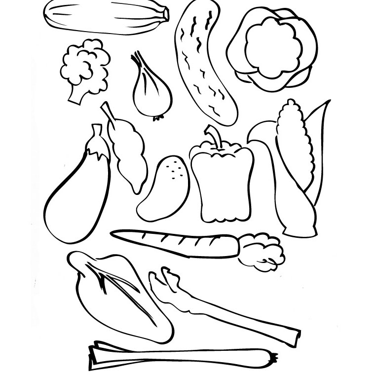 Coloriage Fruits Et Légumes De Saison - Fruits à imprimer