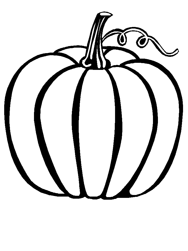 Coloriage Fruits Une Citrouille Pour Halloween - Fruits à imprimer