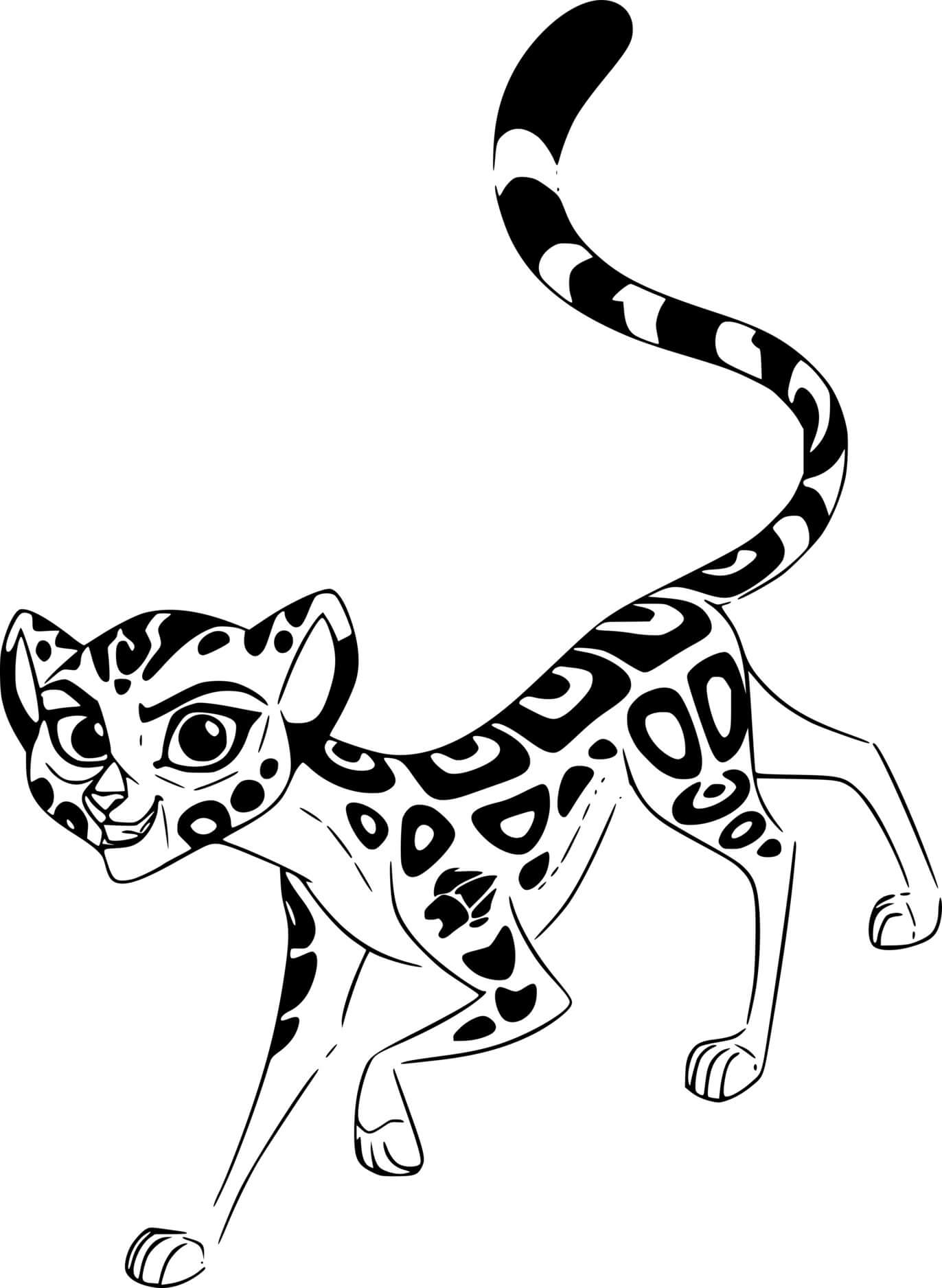 Coloriage Fuli Sprint - La Garde du Roi Lion - La Garde du Roi lion à imprimer