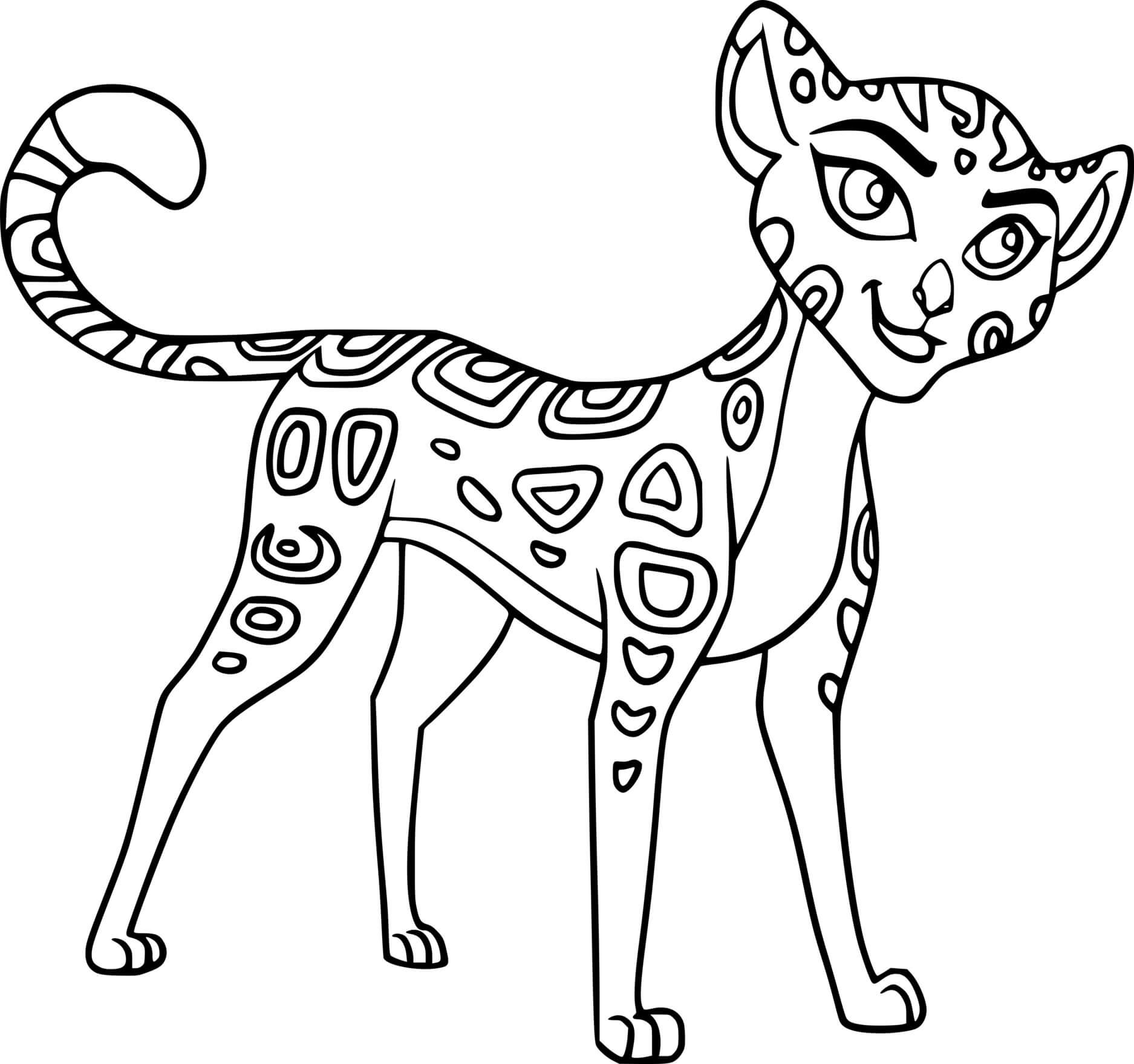 Coloriage Fuli Sourit - La Garde du Roi Lion - La Garde du Roi lion à imprimer