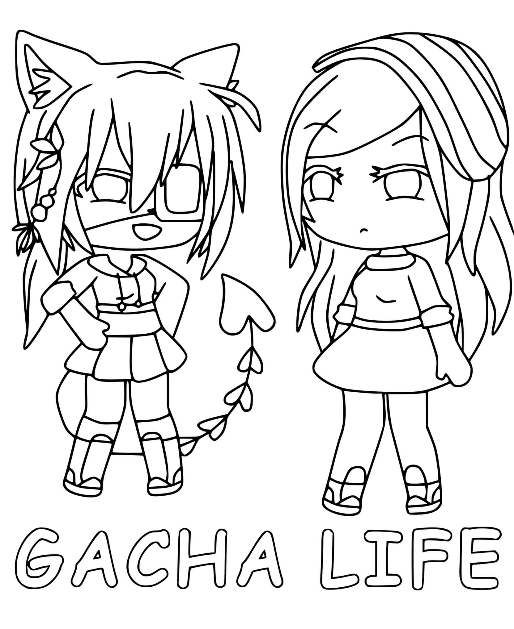 Coloriage Gacha life