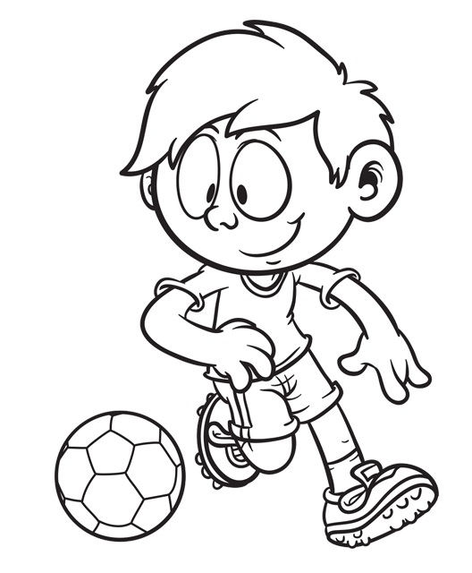 Coloriage Garçon 10 Ans Foot - Garçon à imprimer