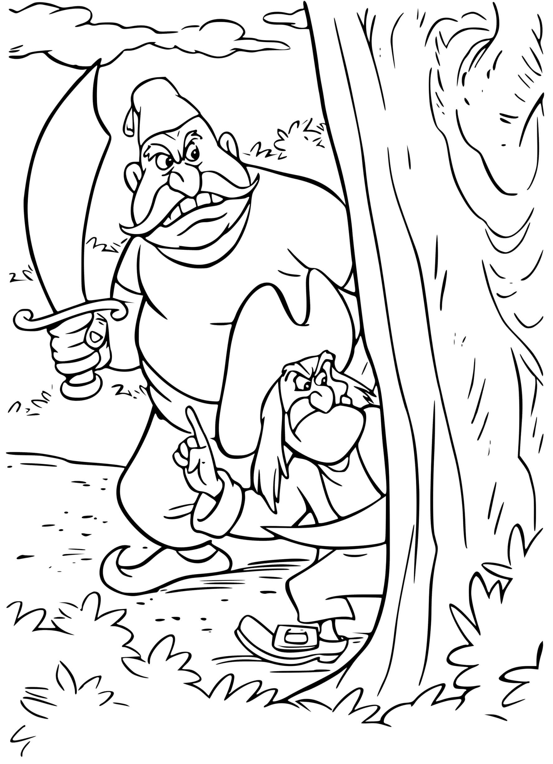 Coloriage George Darling - Peter pan à imprimer