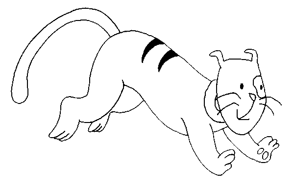 Coloriage Gilbert Le Chat De Caillou - Caillou à imprimer