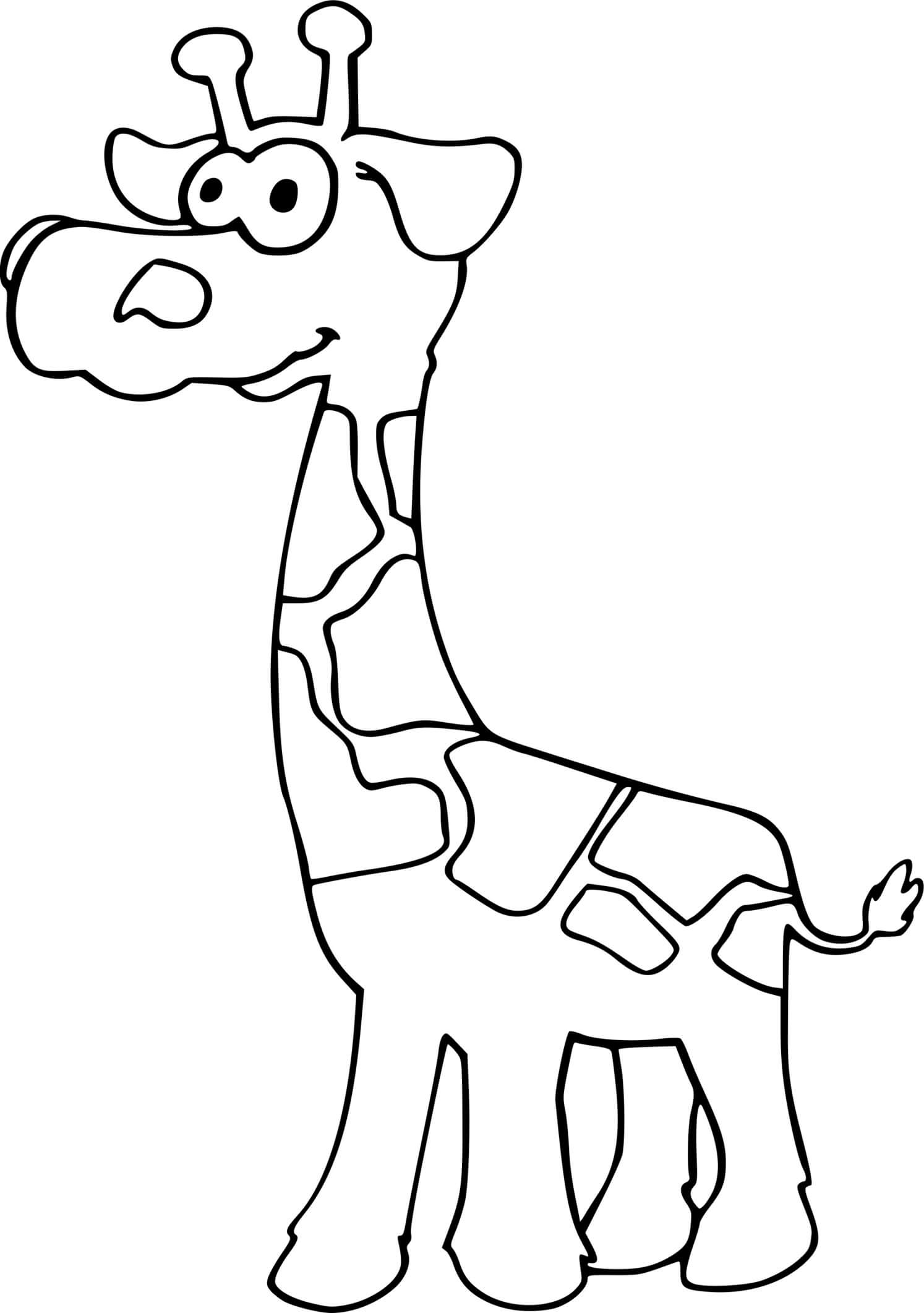 Coloriage Girafeau - Girafe à imprimer
