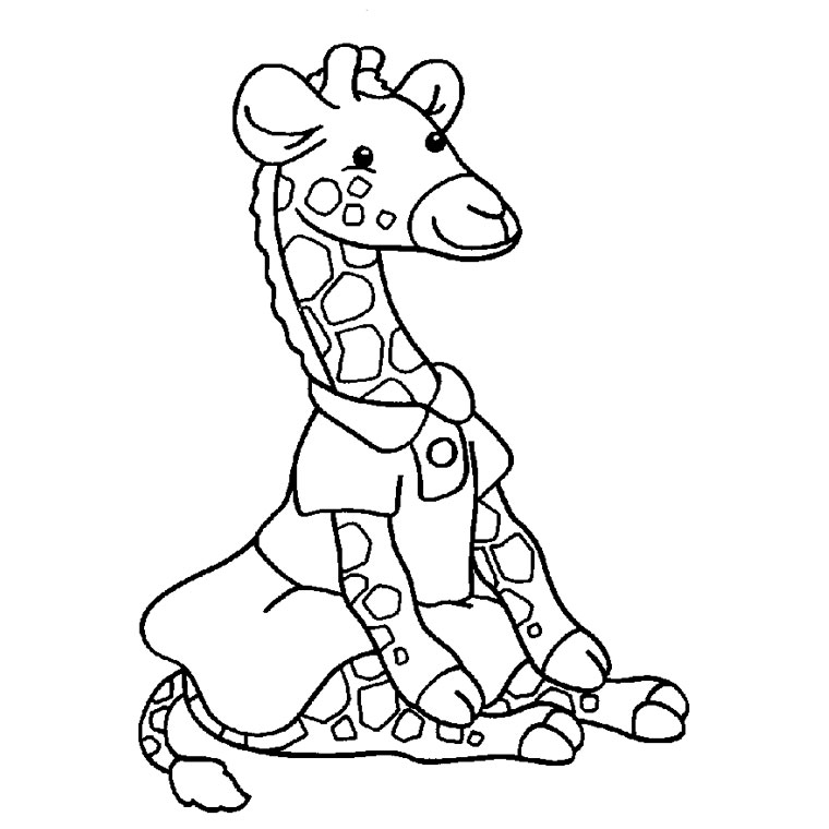 Coloriage Girafette - Animaux à imprimer