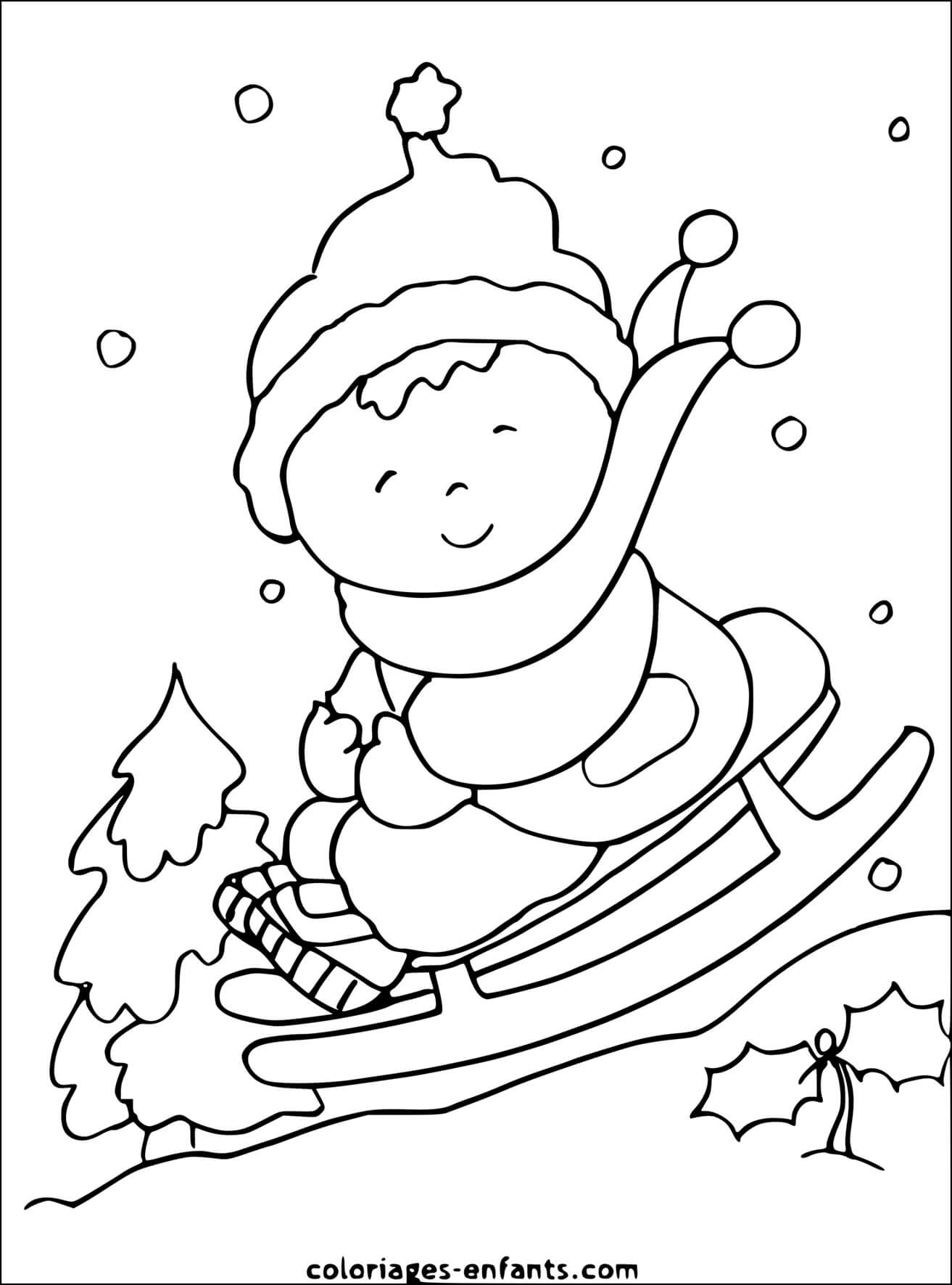 Coloriage Hiver