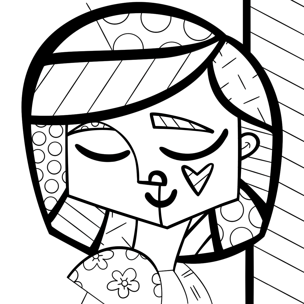 Coloriage Romero britto
