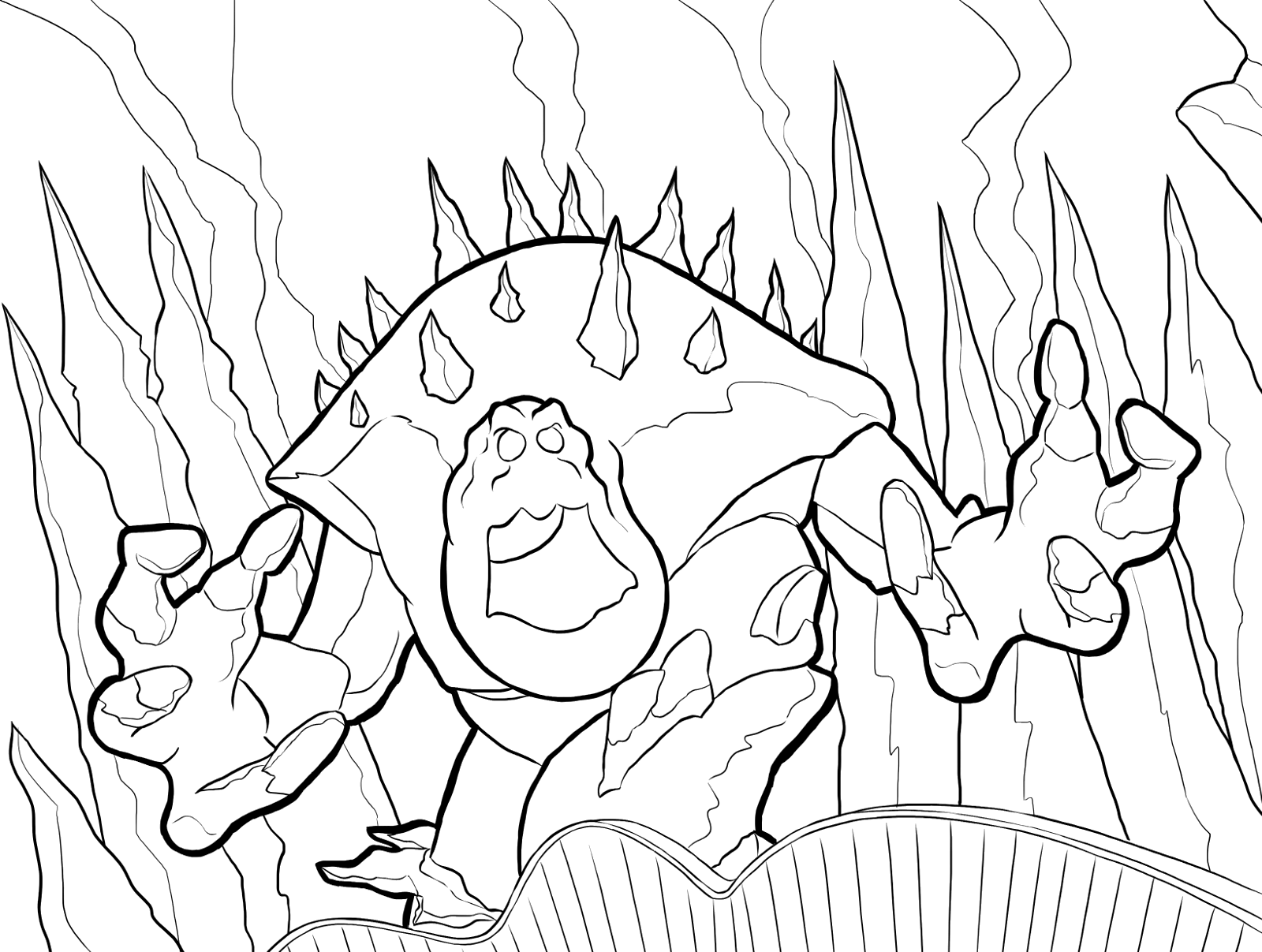 Coloriage Guimauve Le Geant En Colère La Reine Des Neiges - La Reine des neiges à imprimer