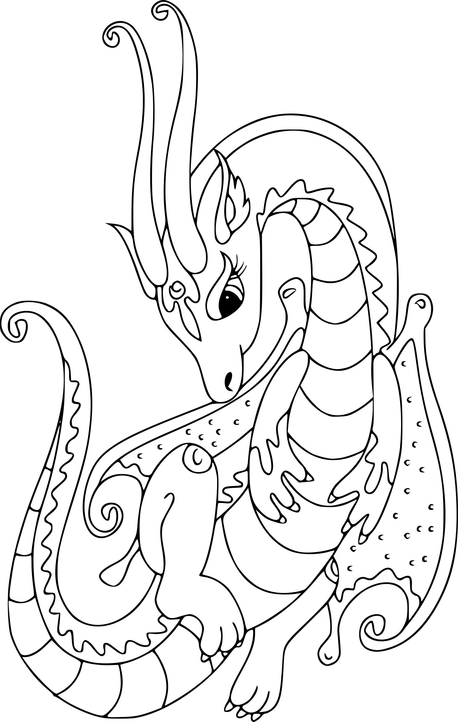Coloriage Gulli Dragon Superbe - Gulli à imprimer