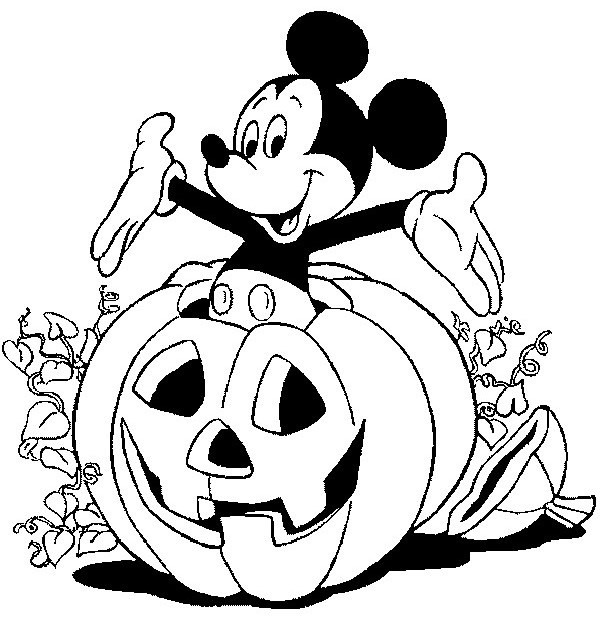 Coloriage Halloween Disney - Halloween à imprimer