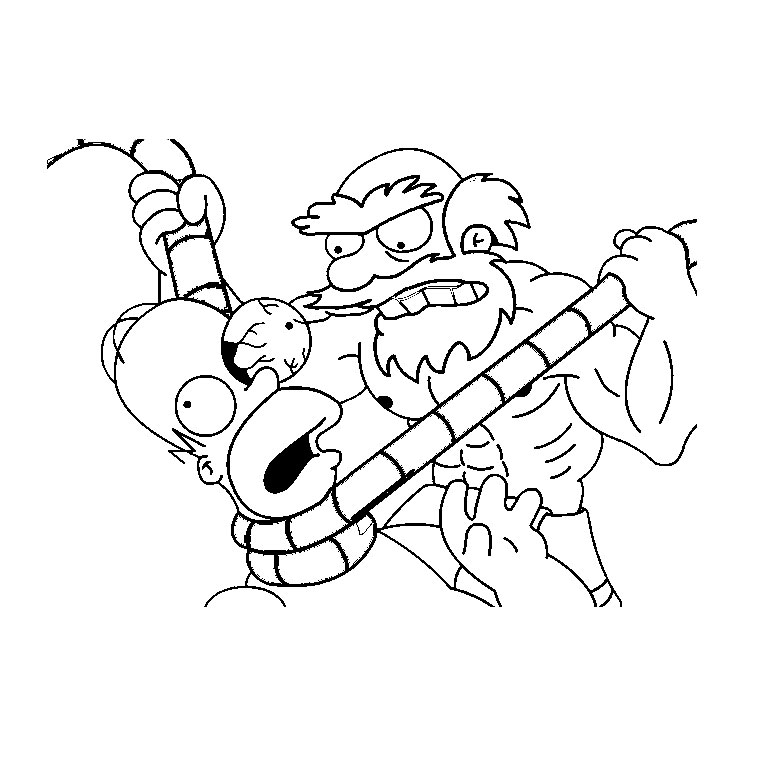 Coloriage Halloween Les Simpson - Halloween à imprimer
