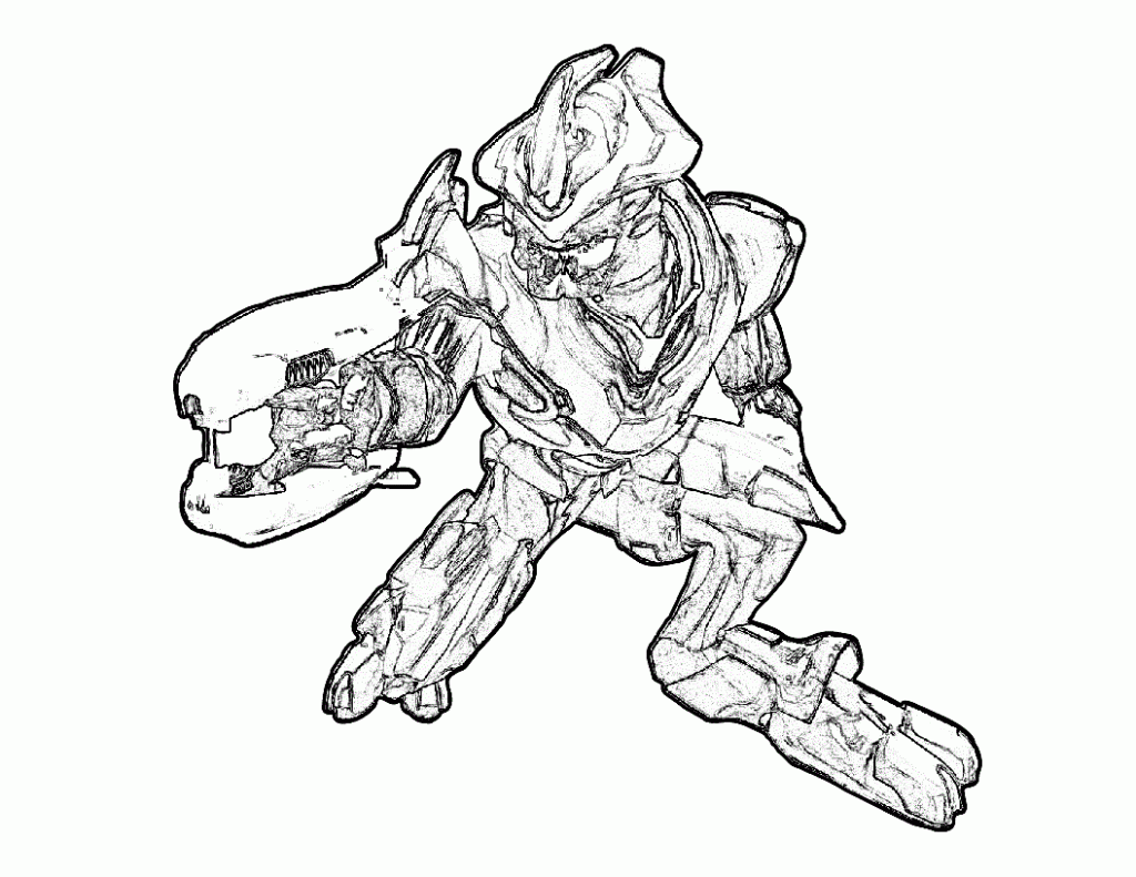 Coloriage Halo Pour Enfants 1024x791 - Halo à imprimer