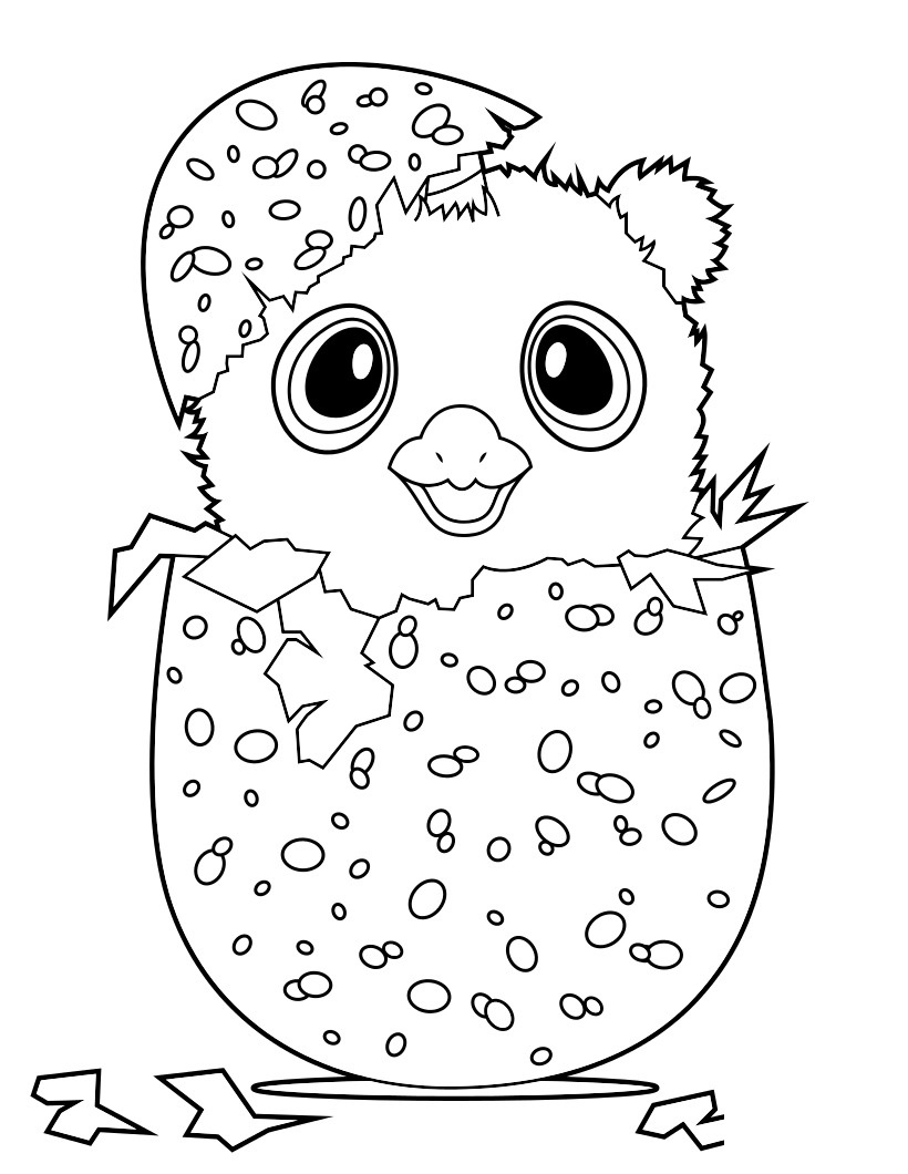 Coloriage Hatchimal Owlicorn - Hatchimals à imprimer