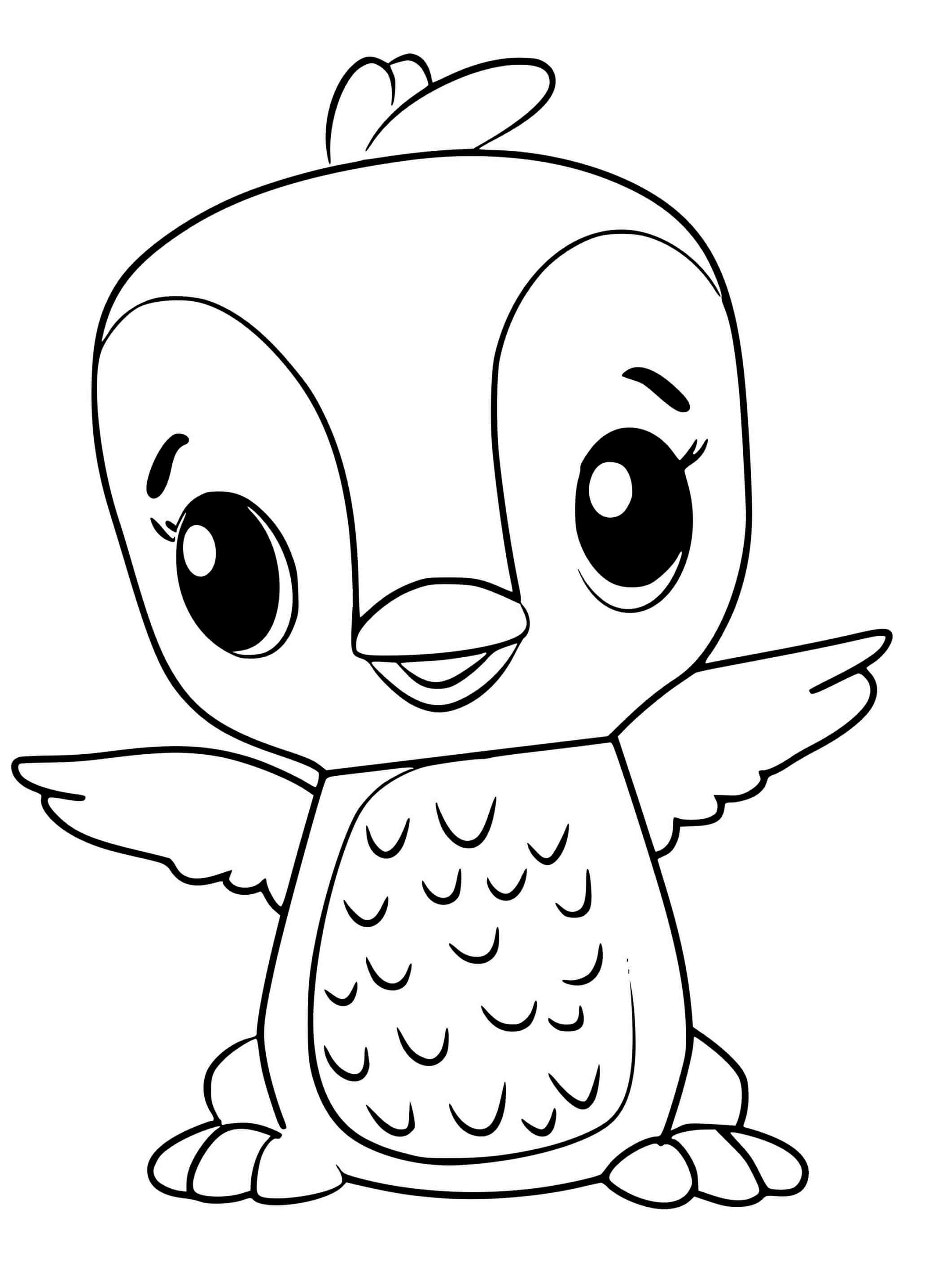 Coloriage Hatchimals Oiseau - Hatchimals à imprimer