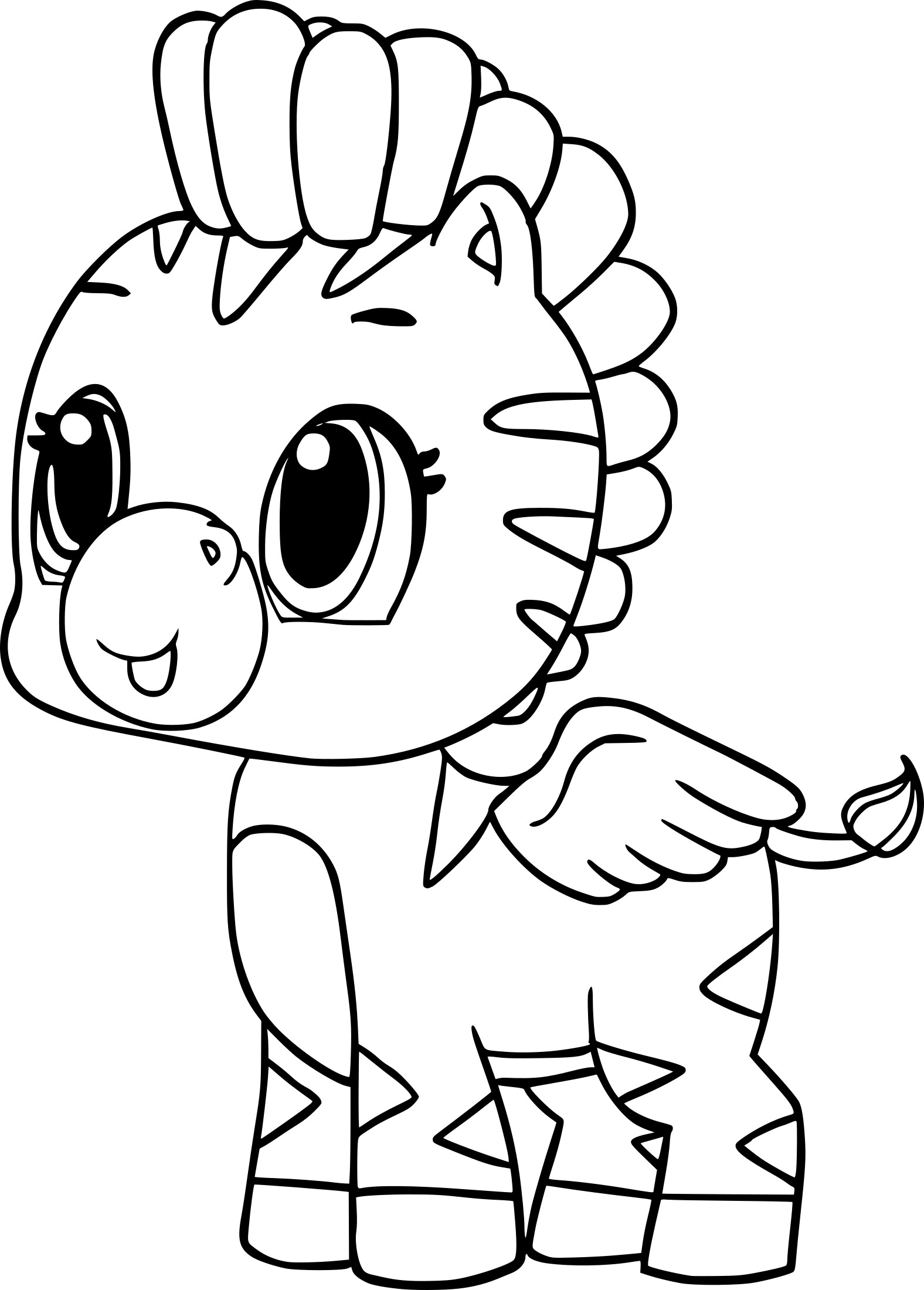 Coloriage Hatchimals Poney - Hatchimals à imprimer