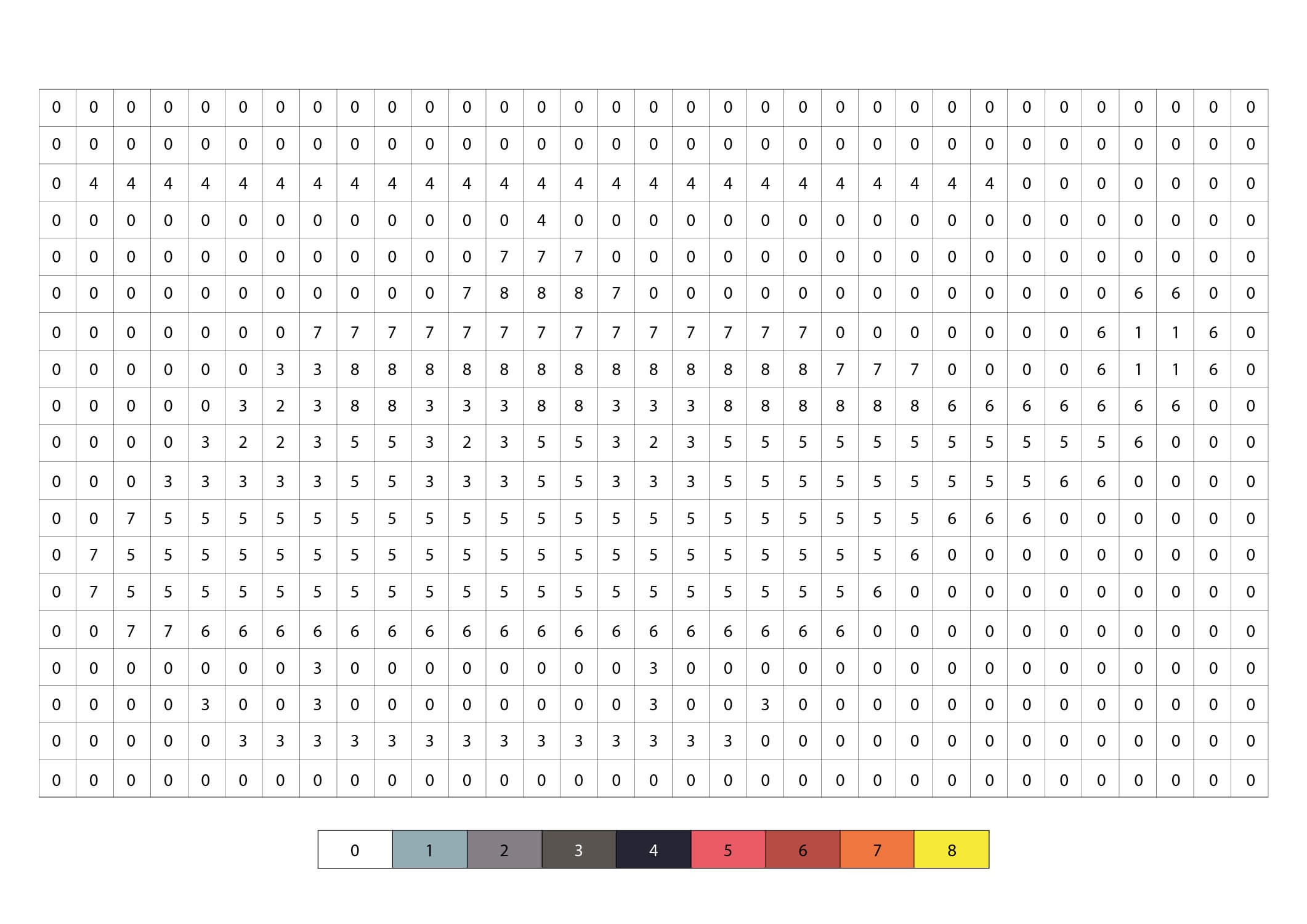 Coloriage Hélicoptère En Pixel Art Par Numéro - Pixel art à imprimer