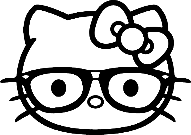 Coloriage Hello Kitty Emoji - Emoji à imprimer
