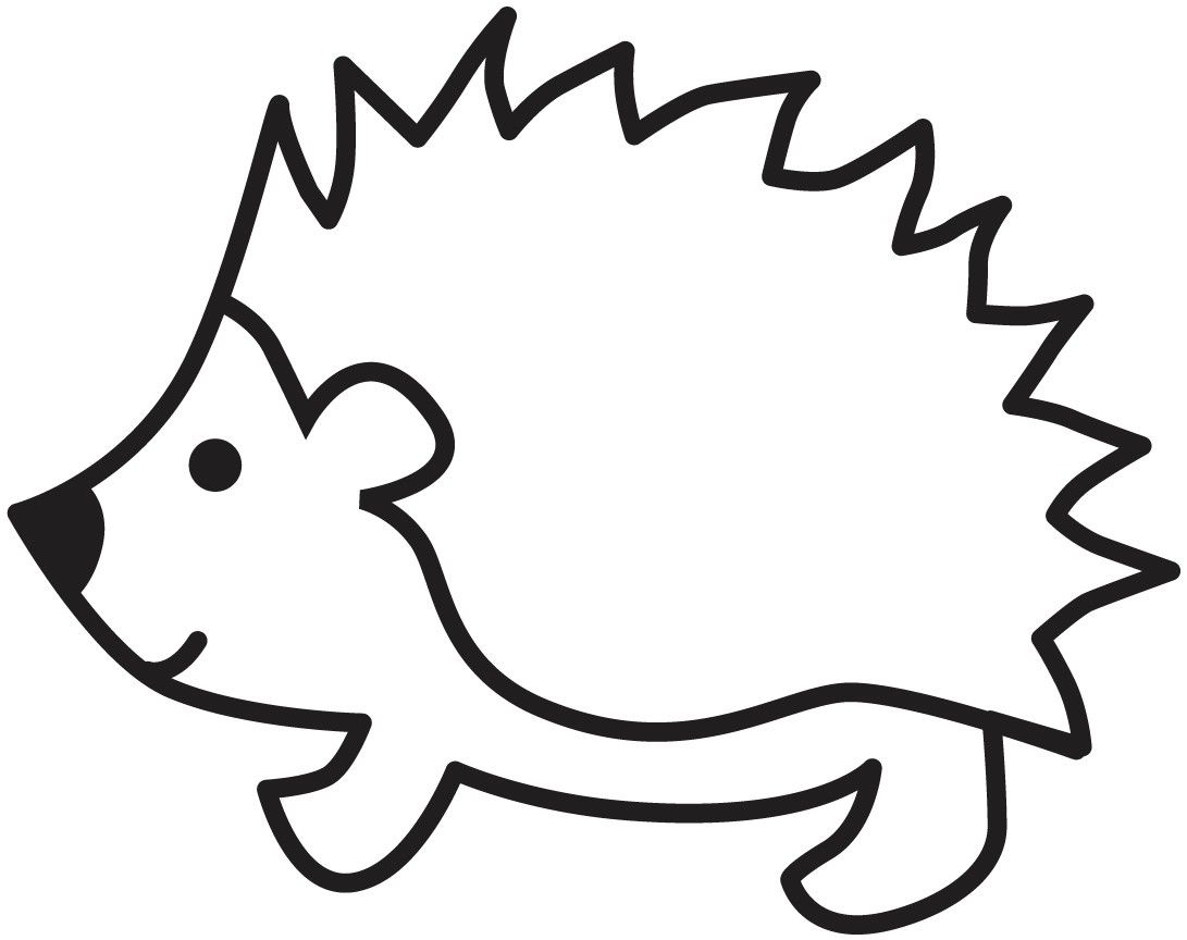 Coloriage Hérisson Facile Maternelle - Hérisson à imprimer