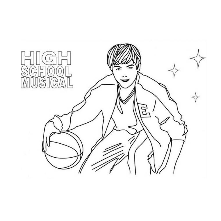 Coloriage Alphabet Disney High School Musical 4 - Alphabet disney à imprimer