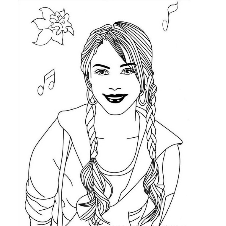 Coloriage High School Musical - Alphabet disney à imprimer