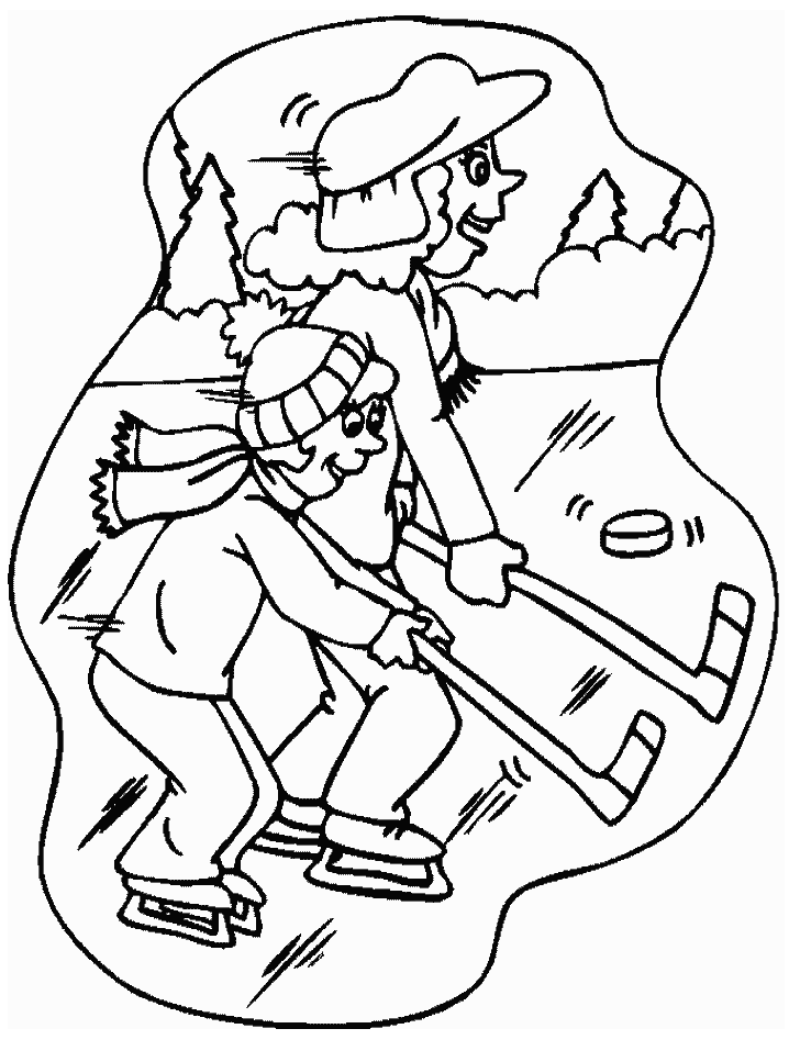 Coloriage Hockey Sur Gazon - Hockey à imprimer