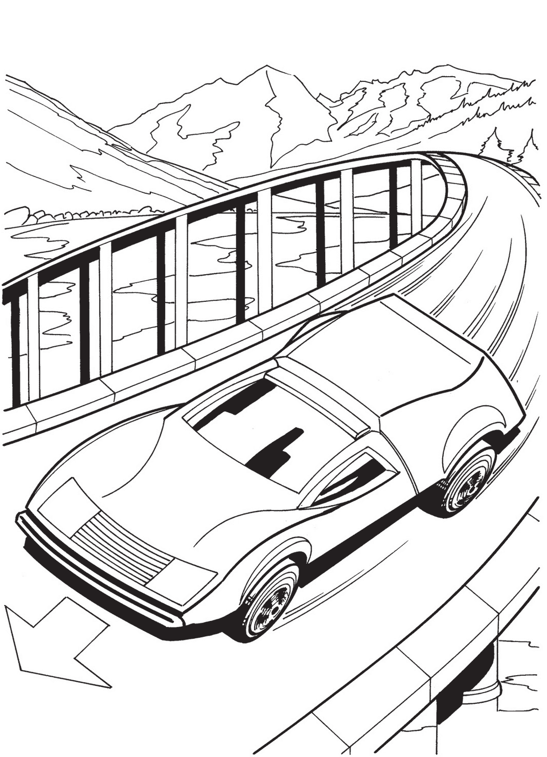 Coloriage Hot Wheels 2 - Hot wheels à imprimer