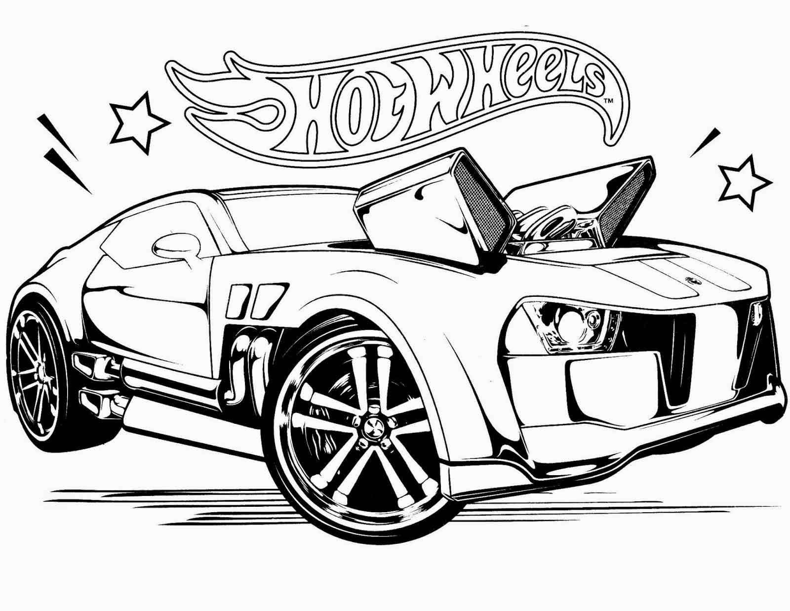 Coloriage Hot Wheels 68 Voiture Rapide - Hot wheels à imprimer