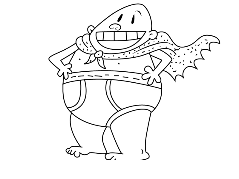 Coloriage How To Draventure De Capitaine Bobette Captain Underpants - Capitaine bobette à imprimer