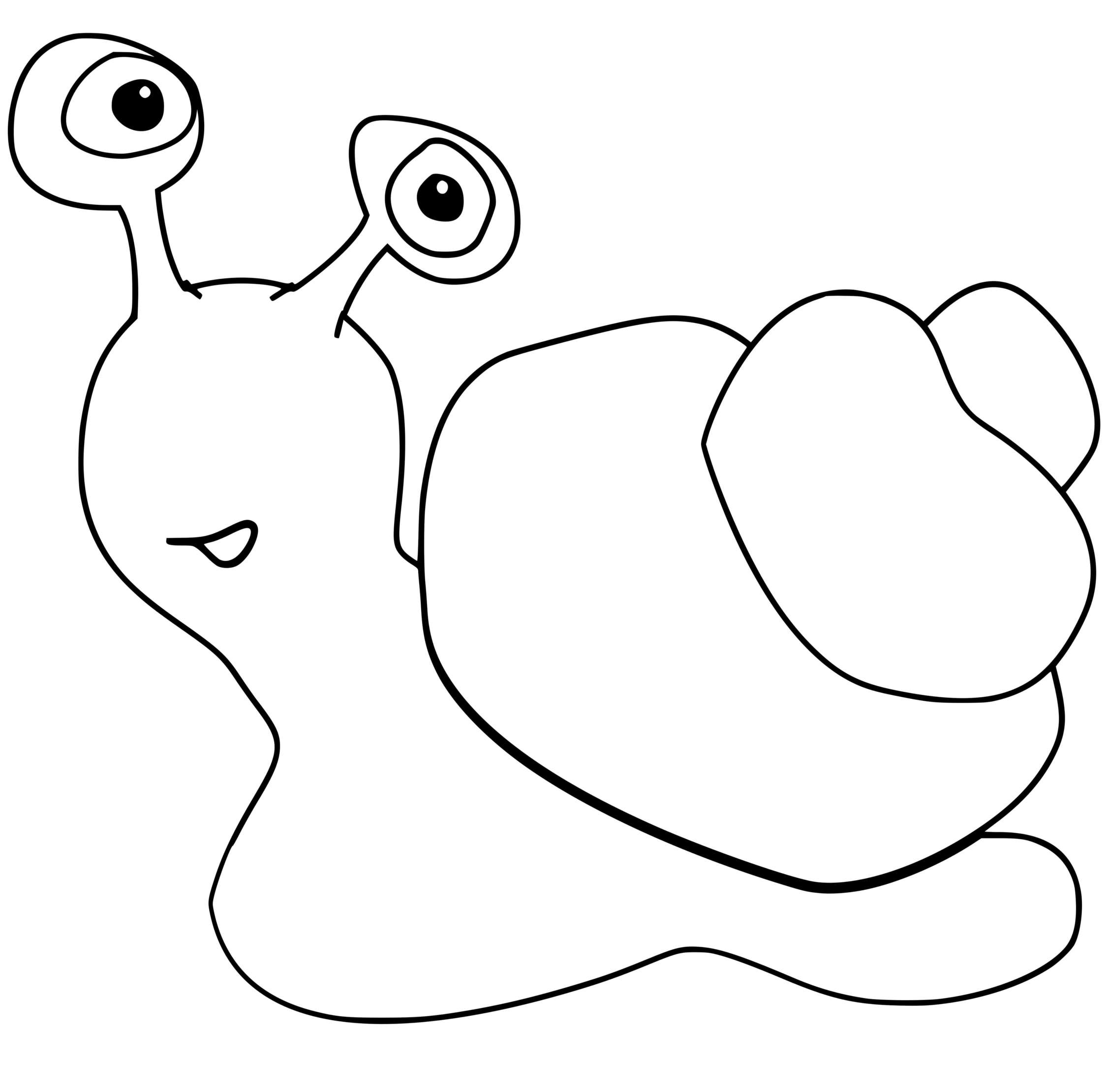 Coloriage Hugo L'escargot Unpeu Perdu Dans La Nature - Escargot à imprimer