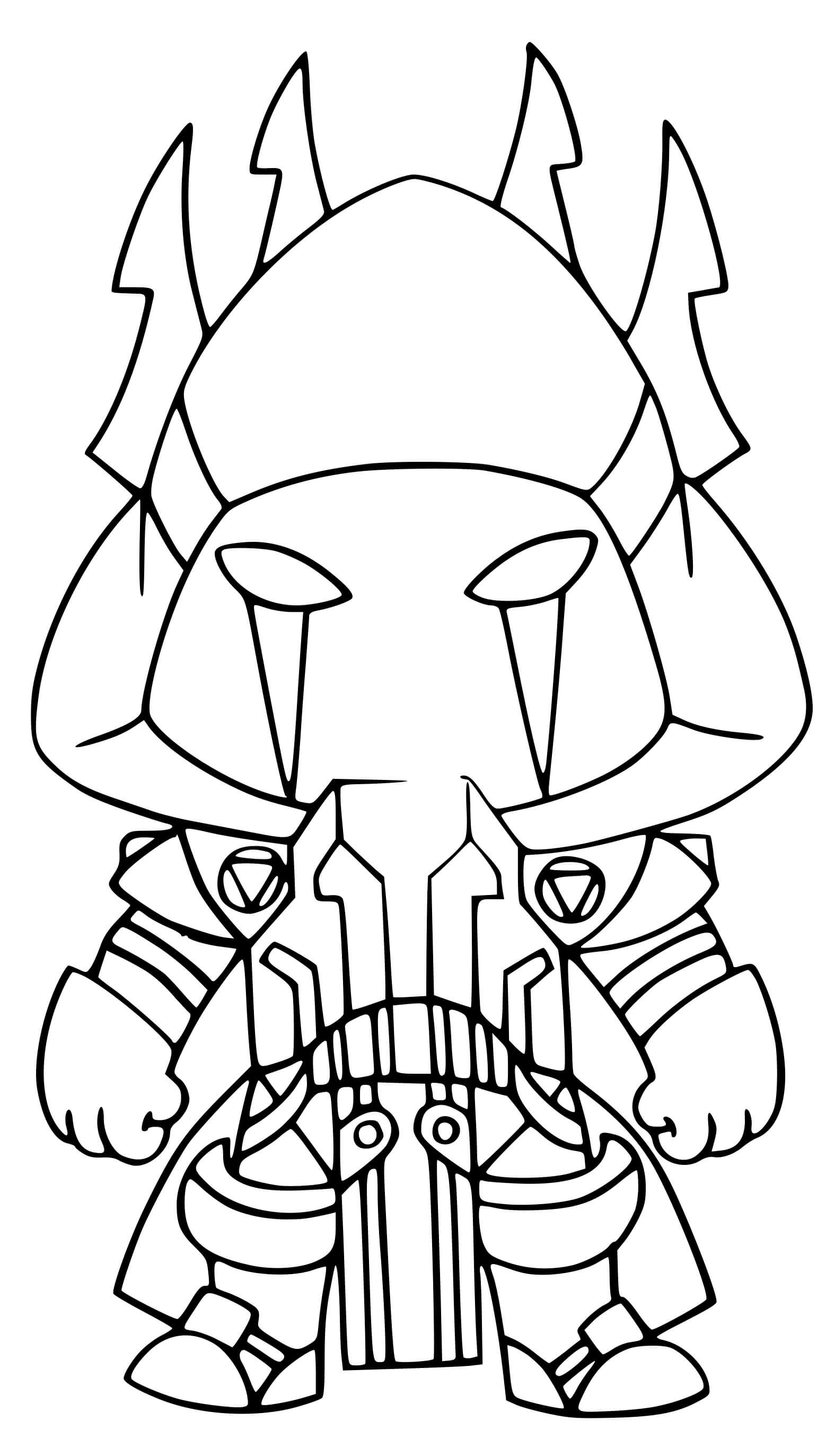 Coloriage Ice King Legendary Outfit - Fortnite à imprimer