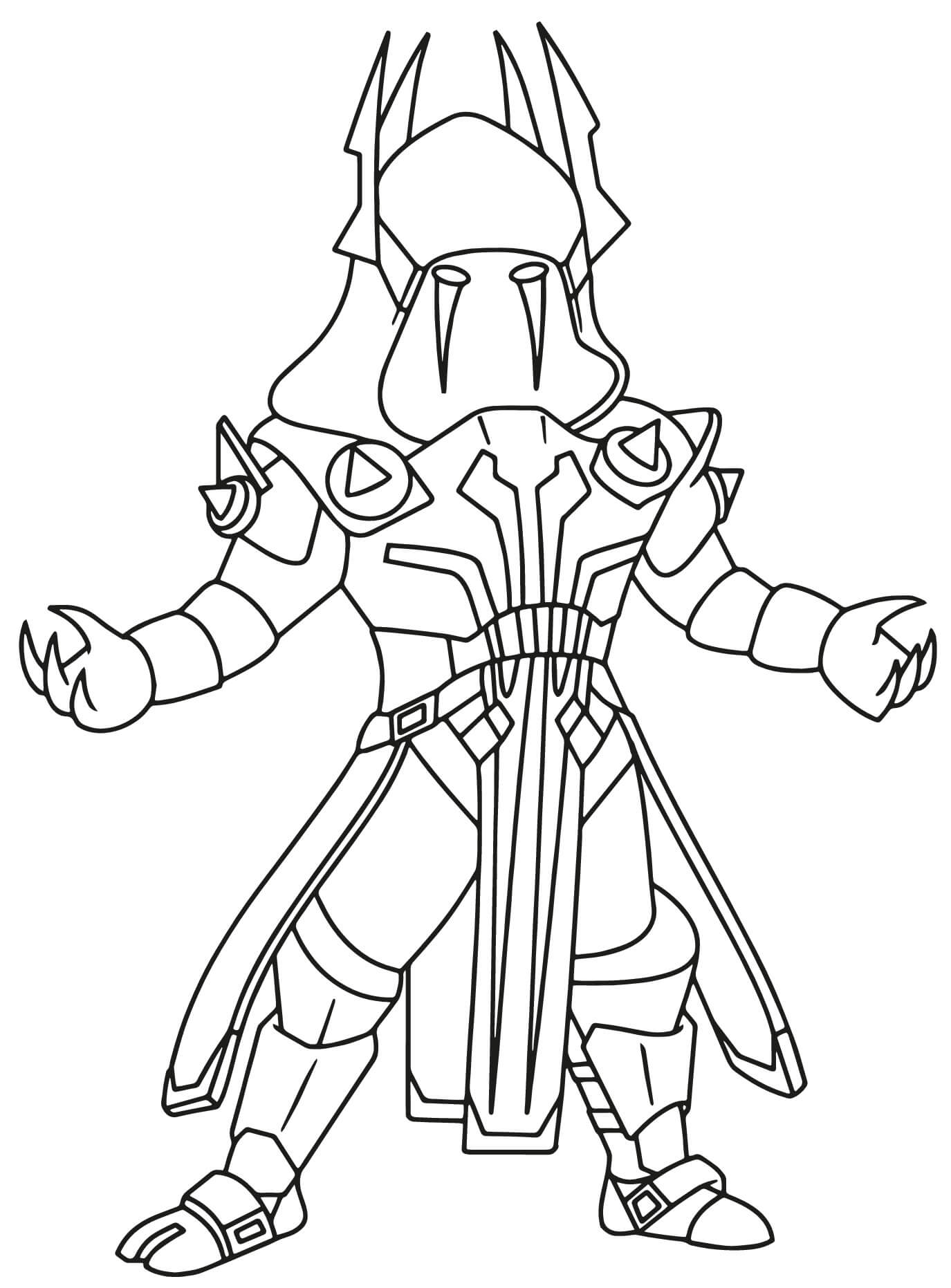 Coloriage Ice King - Fortnite à imprimer