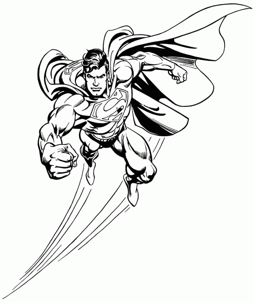 Coloriage Image De Kal El - Superman à imprimer
